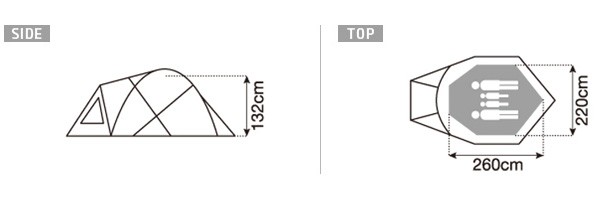 TOPPIN: スノーピーク テント ランドブリーズ4 SD-634
