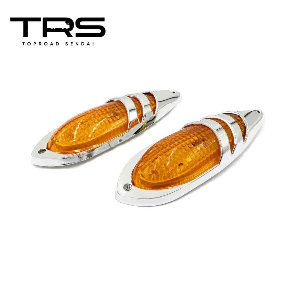TRS ナマズ型サイドマーカー 2個セット LED 12V 24V 共用 防水 防振