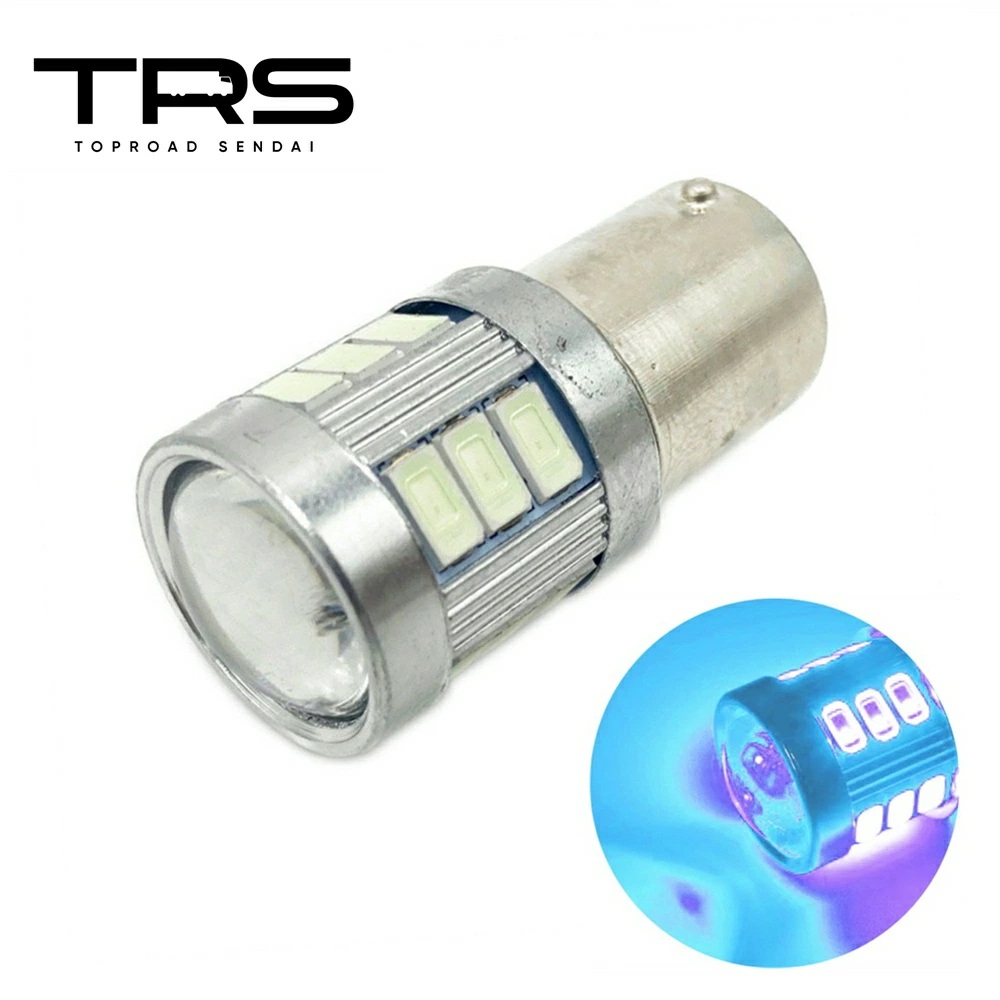 TRS 高輝度LEDバルブ S25 18連 12/24V共用 シングル 平行 ピン違い