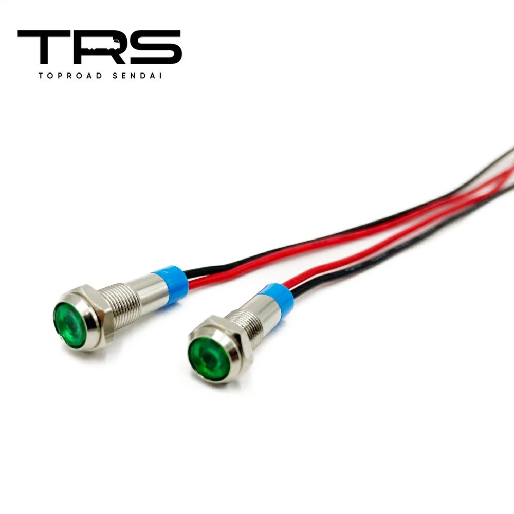 期間限定値下げ。観賞魚用インバーターライト6灯式 TRS LED 防水インジケーターライト 6mm 12/24V共用 2個セット