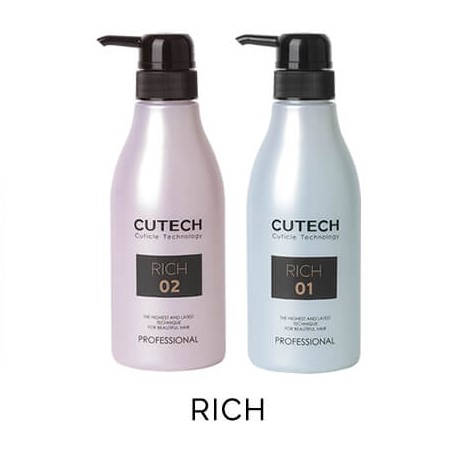 CUTECH キューテック PROトリートメント 専用空ボトル 2本セット（400g用）【種類が選べる】ACT（はりこし・まとまり）/RICH（やわらか・ふんわり）｜topsalon-cosme｜03