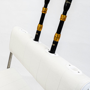 船舶用 4連ロッドホルダー・収納ボックス付チェア スイング