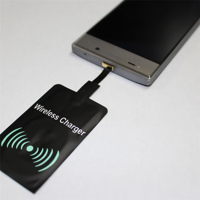 2枚セット】スマホ QI（チー）ワイヤレス充電 レシーバー アダプター