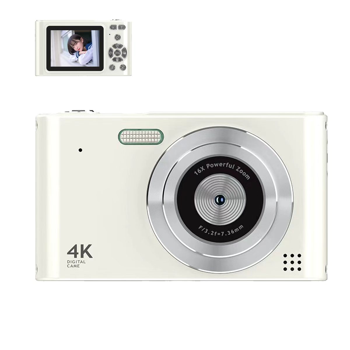 デジタルカメラ 4K 4800万画素 高画質 キッズカメラ 修学旅行 子供向け 
