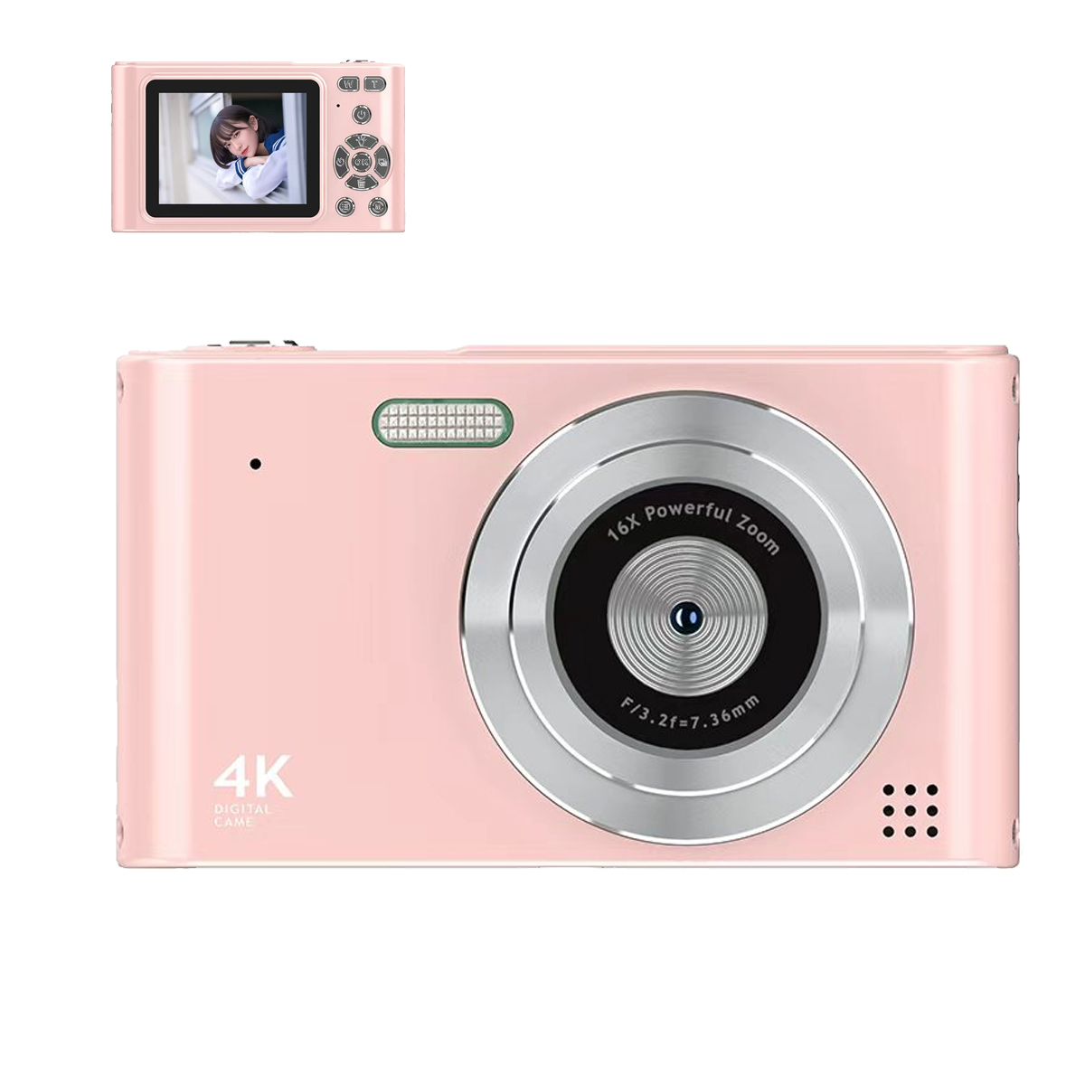 デジタルカメラ 4K 4800万画素 高画質 キッズカメラ 修学旅行 子供向け