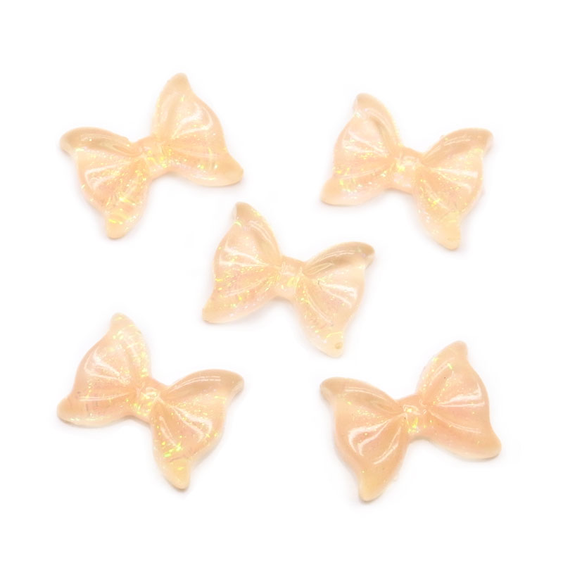 ネイル レジン デコ ミニ リボン パーツ 5個入り : ココロネイル