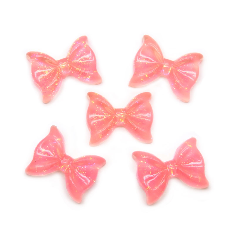 ネイル レジン デコ ミニ リボン パーツ 5個入り : ココロネイル