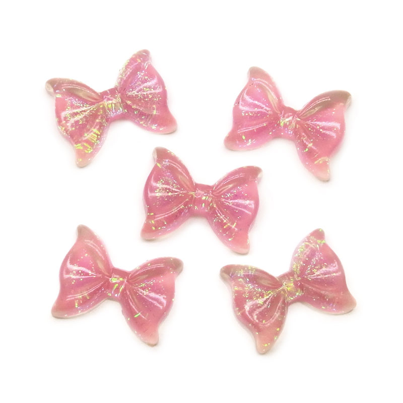 ネイル レジン デコ ミニ リボン パーツ 5個入り : ココロネイル