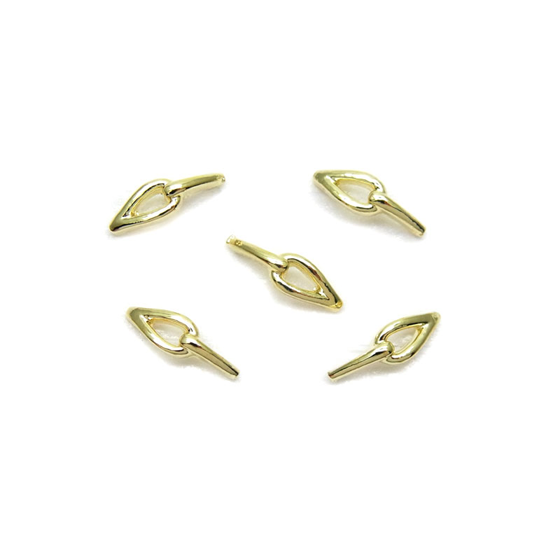 ネイルパーツ C!! Amazon | ネイル メタル パーツ 77 カーブ デザインパーツ 5個入り (5