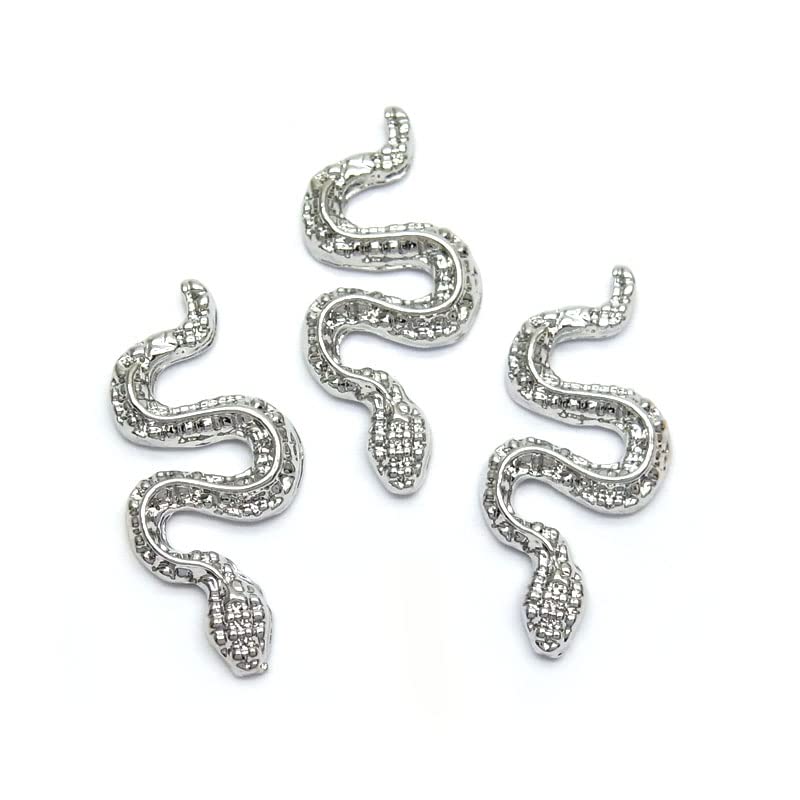 ネイル メタル パーツ 93 スリム ヘビ スネーク 3個入り : ココロ