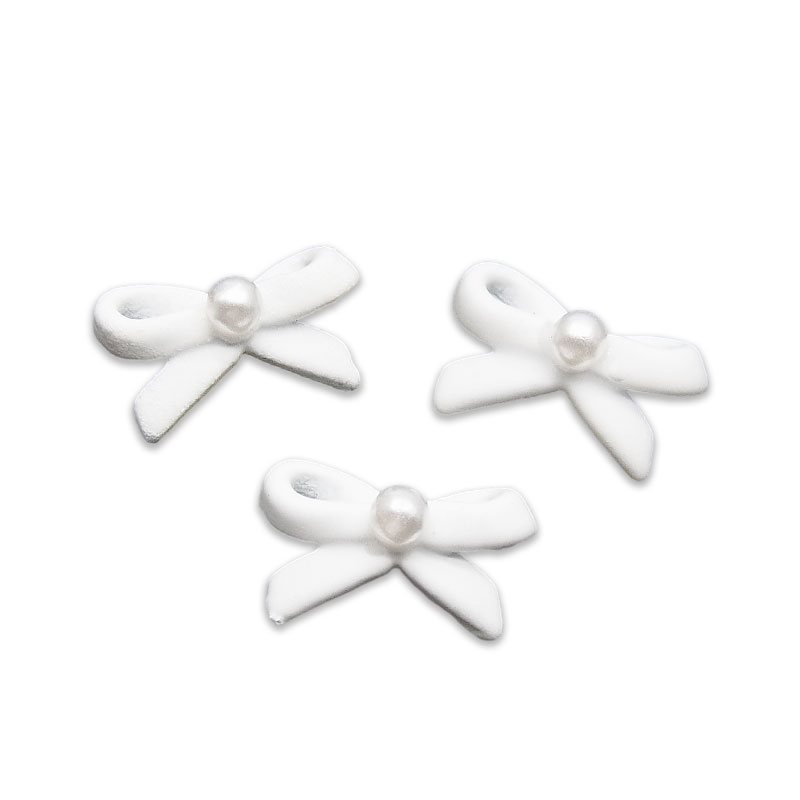 ネイル メタルパーツ パール リボン マット モノトーン 3個入り 97