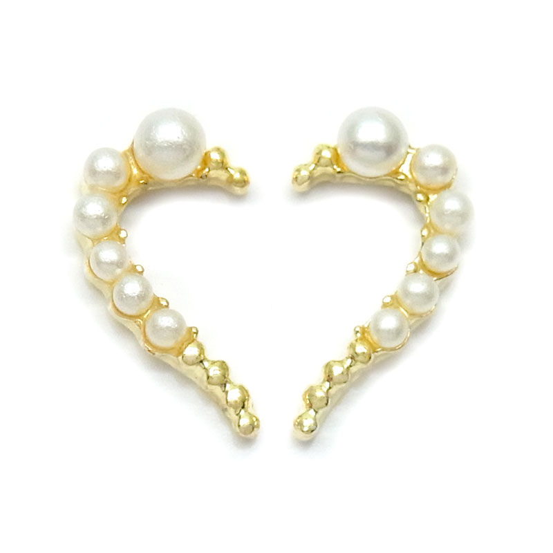 ネイル ジュエリービジュー パーツ ワンホン ハート 1セット 2個入 120