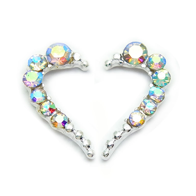 ネイル ジュエリービジュー パーツ ワンホン ハート 1セット 2個入 120