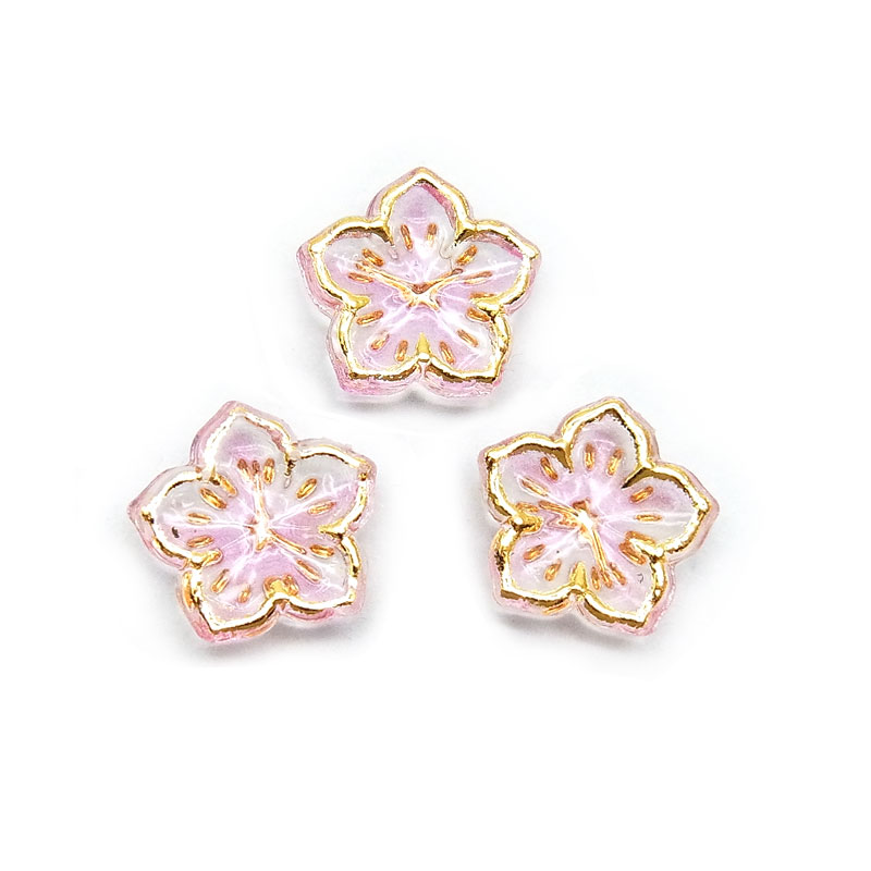 ネイル パーツ フラワー 桜 3個入り 15 : ココロネイル KokoroNail