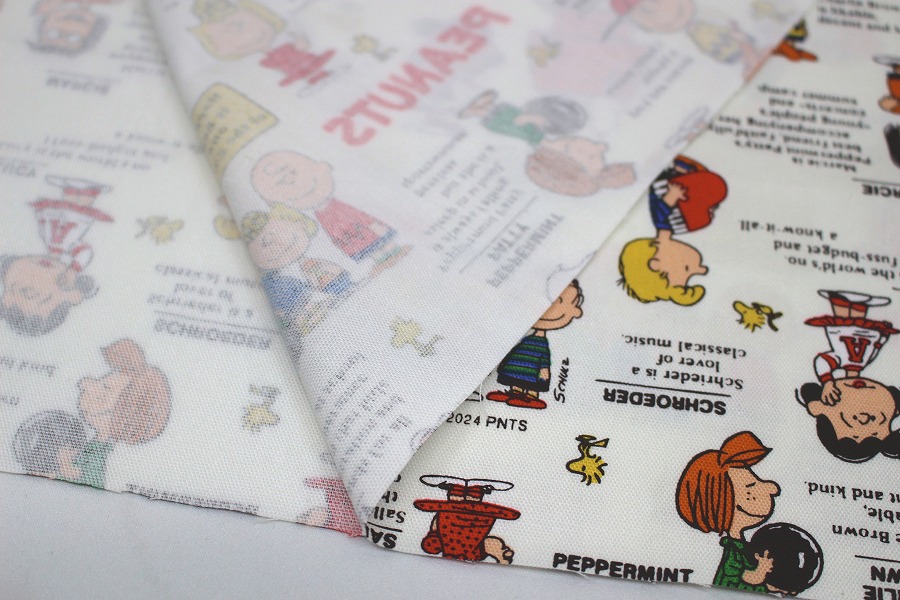 SNOOPY - レトロ SNOOPY スヌーピー タペストリー 生地 布地 日本製 生地 布 SNOOPY スヌーピー PEANUTS 75周年 クラシック OW
