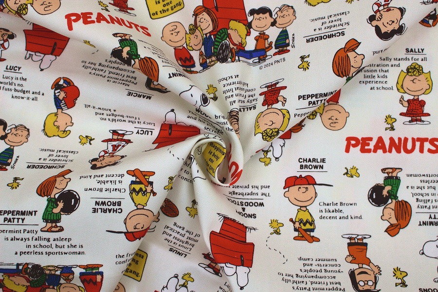 SNOOPY - レトロ SNOOPY スヌーピー タペストリー 生地 布地 日本製 生地 布 SNOOPY スヌーピー PEANUTS 75周年 クラシック OW