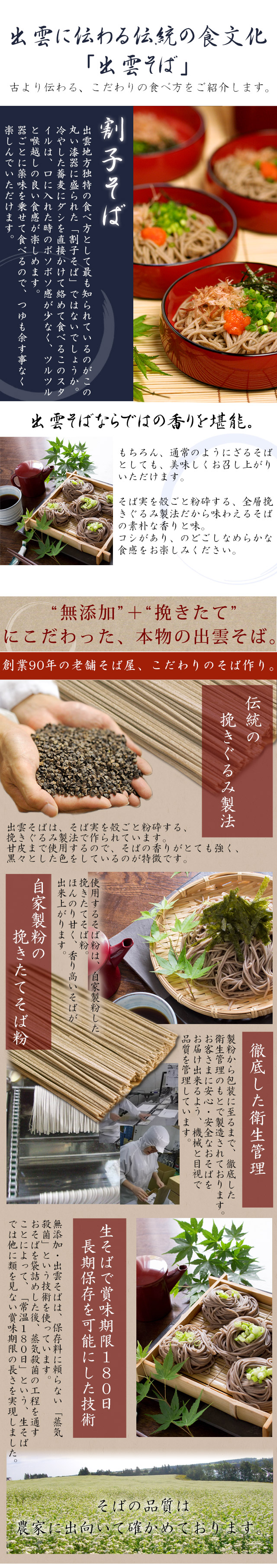 風味絶佳 お中元ギフト 2026 無添加 出雲そば 5人前（ざるそば用生そば
