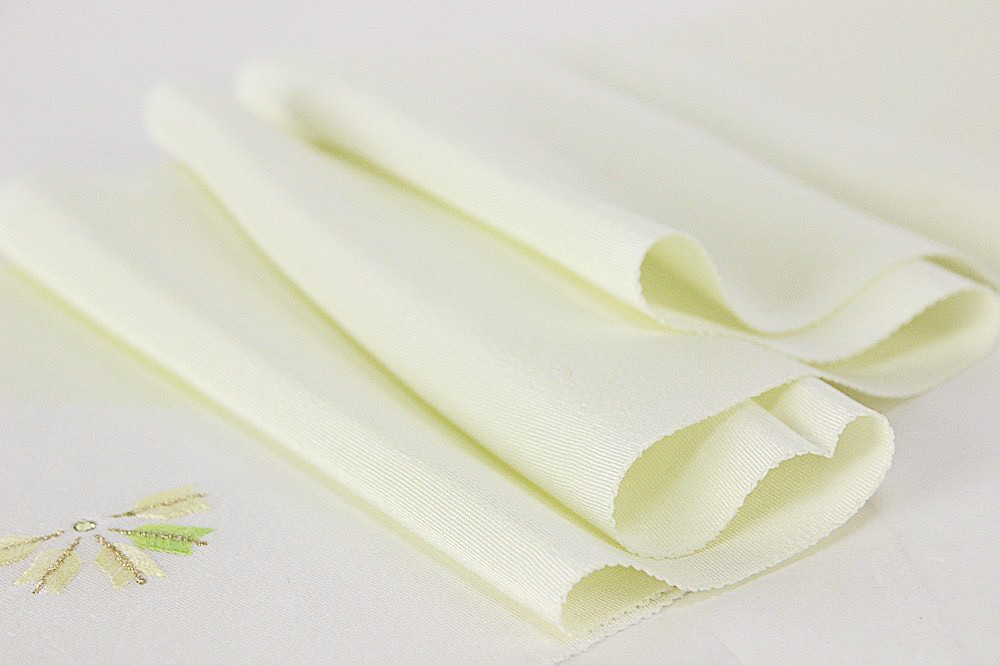 加藤萬謹製 正絹 刺繍半衿華縫 半襟 刺しゅう 高級 長襦袢