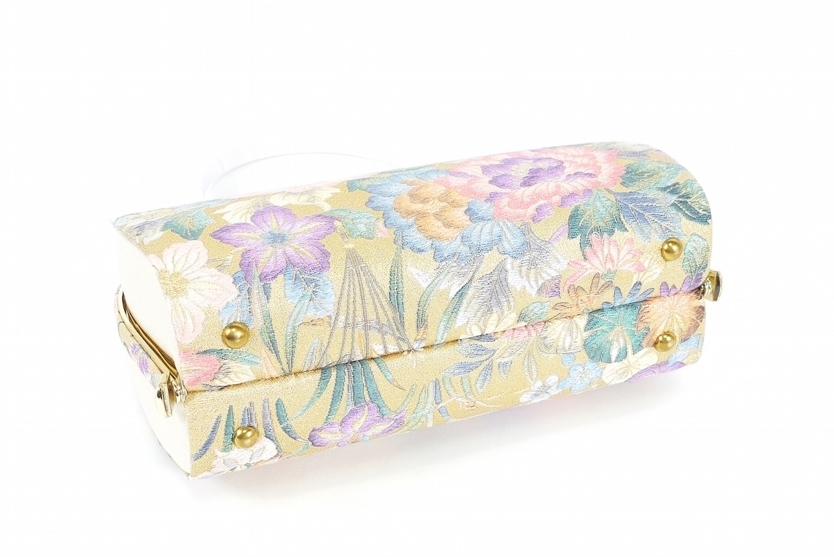送料無料 紗織謹製 正絹草履バッグセット パールトーン加工 草履23.0cm