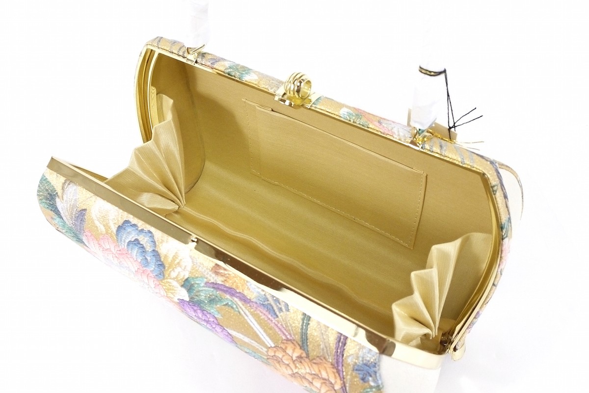 送料無料 紗織謹製 正絹草履バッグセット パールトーン加工 草履23.0cm