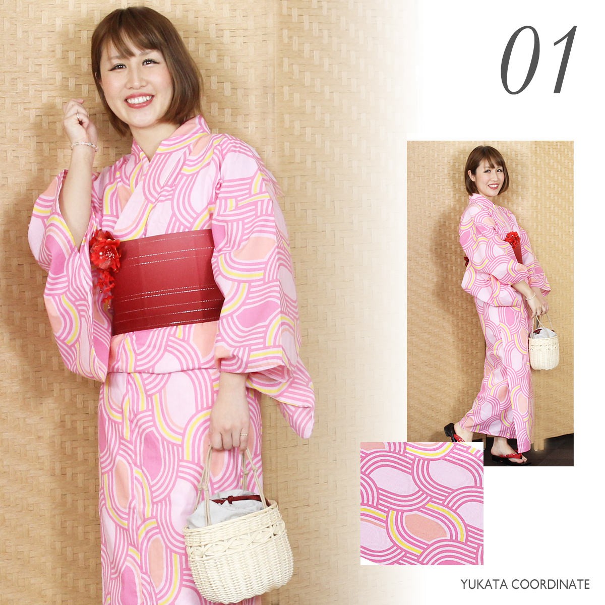 浴衣 レディース 可 平織り浴衣 フリーサイズ ゆかた 綿100% yukata