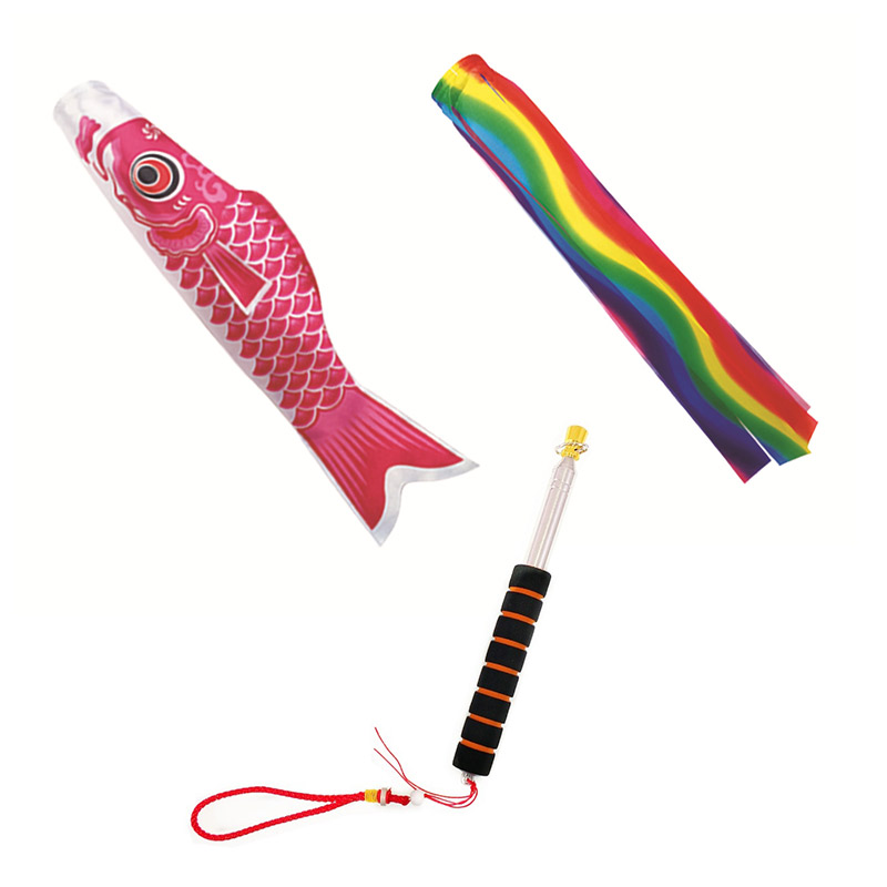 鯉のぼり 3セット鯉1匹1.2m+五色吹流し1.0m+2m伸縮ポール こいのぼり 鯉のぼり 3セット鯉1匹1.2m+五色吹流し1.0m+2m伸縮ポール こいのぼり