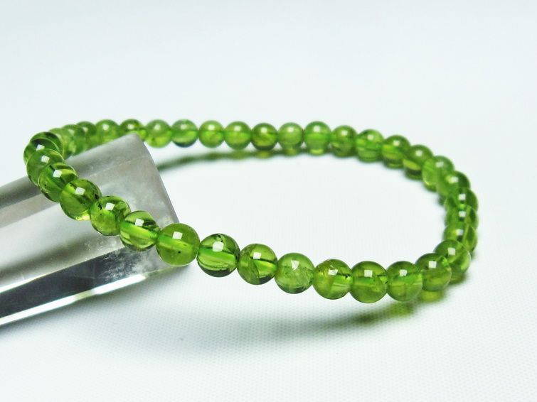 ڥɥå ֥쥹å 5mm ڥɡ ʪ  Peridot Bracelet  [M 1/10] 111-19087