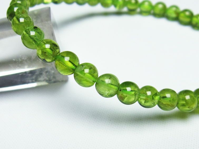 ڥɥå ֥쥹å 5mm ڥɡ ʪ  Peridot Bracelet  [M 1/10] 111-19087