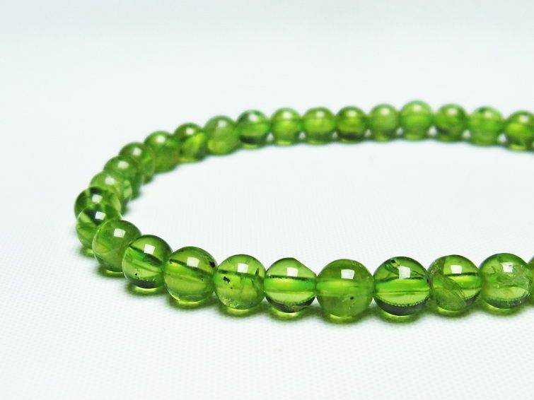 ڥɥå ֥쥹å 5mm ڥɡ ʪ  Peridot Bracelet  [M 1/10] 111-19087