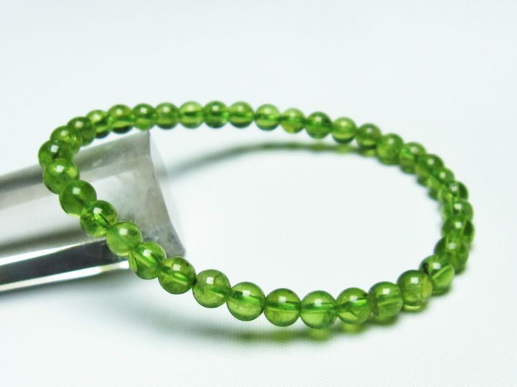 ڥɥå ֥쥹å 5mm ڥɡ ʪ  Peridot Bracelet  [M 1/10] 111-19113