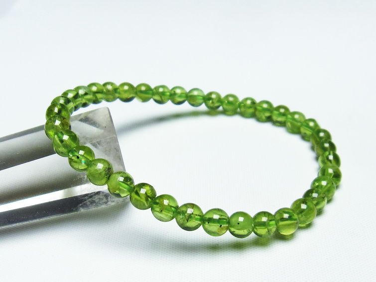 ڥɥå ֥쥹å 5mm ڥɡ ʪ  Peridot Bracelet  [M 1/10] 111-19119