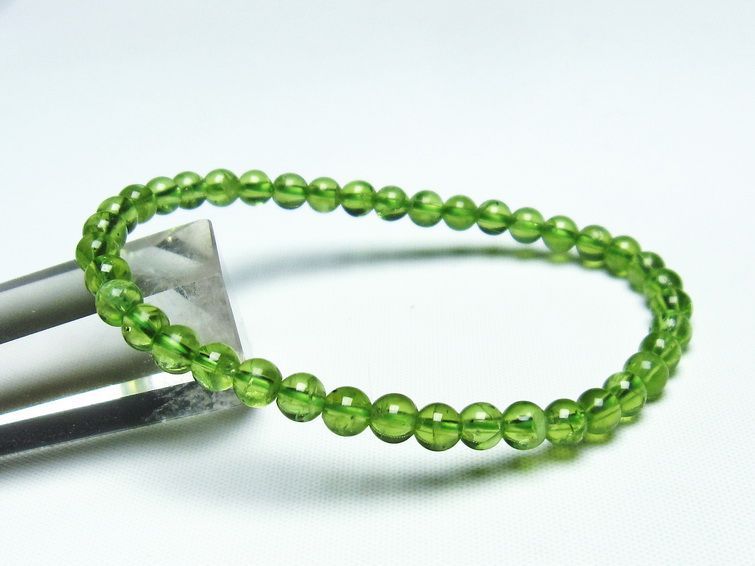 ڥɥå ֥쥹å 5mm ڥɡ ʪ  Peridot Bracelet  [M 1/10] 111-19127