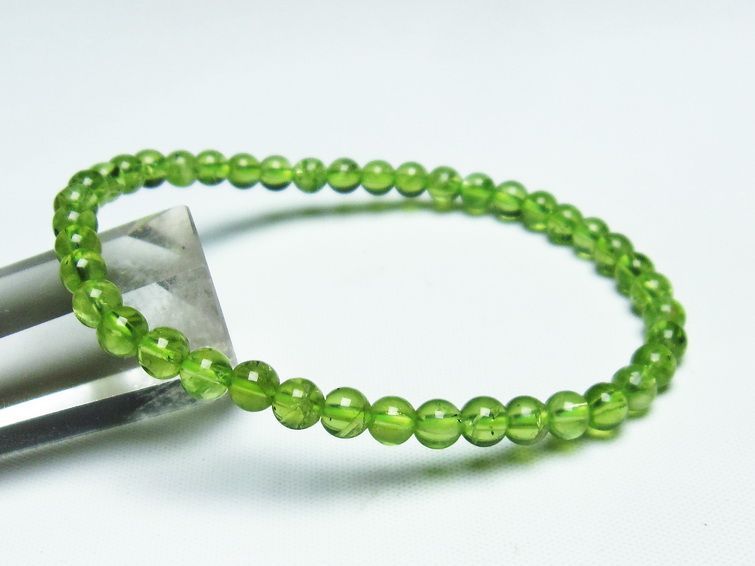 ڥɥå ֥쥹å 5mm ʪ 8  Peridot Bracelet  [M 1/10] 111-19131