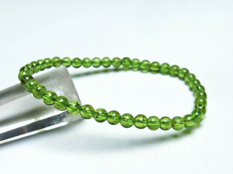 ڥɥå ֥쥹å 5mm ڥɡ ʪ  Peridot Bracelet  [M 1/10] 111-19133