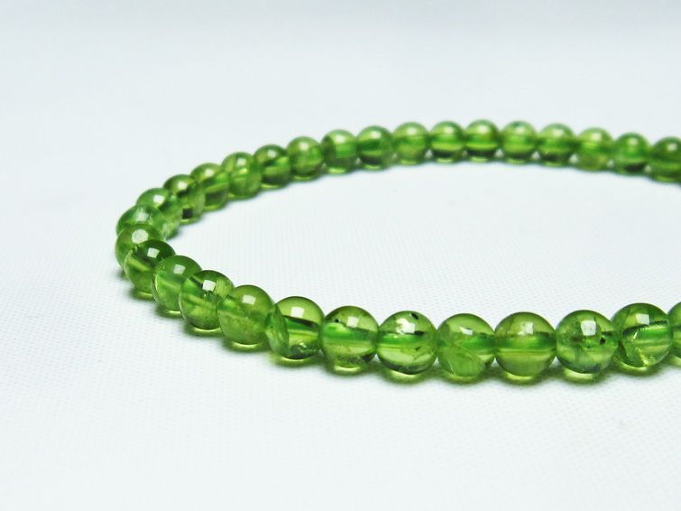 ڥɥå ֥쥹å 5mm ʪ 8  Peridot Bracelet  [M 1/10] 111-19137