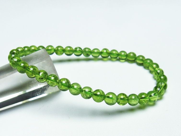 ڥɥå ֥쥹å 5mm ڥɡ ʪ  Peridot Bracelet  [M 1/10] 111-19144