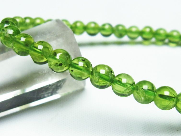 ڥɥå ֥쥹å 5mm ڥɡ ʪ  Peridot Bracelet  [M 1/10] 111-19144