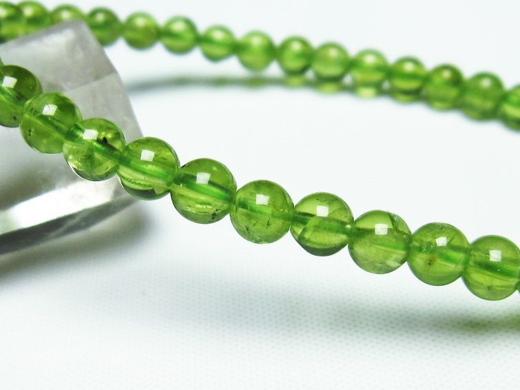 ڥɥå ֥쥹å 5mm ڥɡ ʪ  Peridot Bracelet  [M 1/10] 111-19146