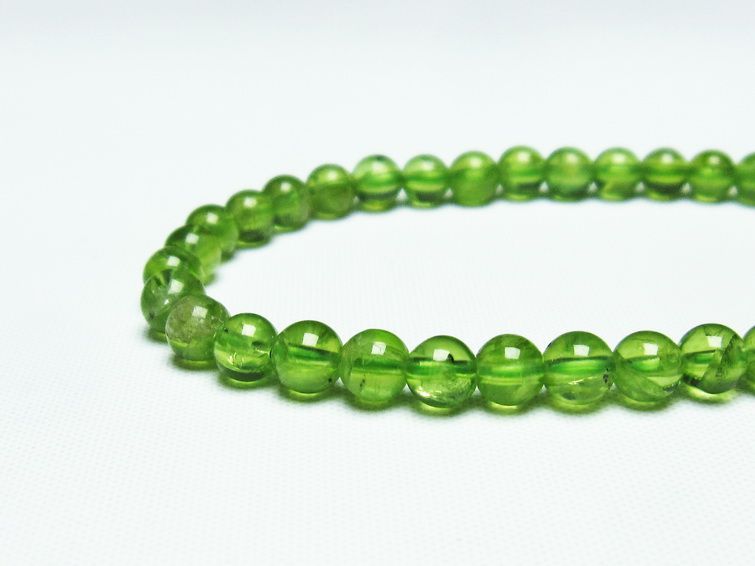 ڥɥå ֥쥹å 5mm ڥɡ ʪ  Peridot Bracelet  [M 1/10] 111-19146