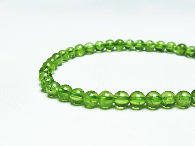 ڥɥå ֥쥹å 5mm ʪ 8  Peridot Bracelet  [M 1/10] 111-19149