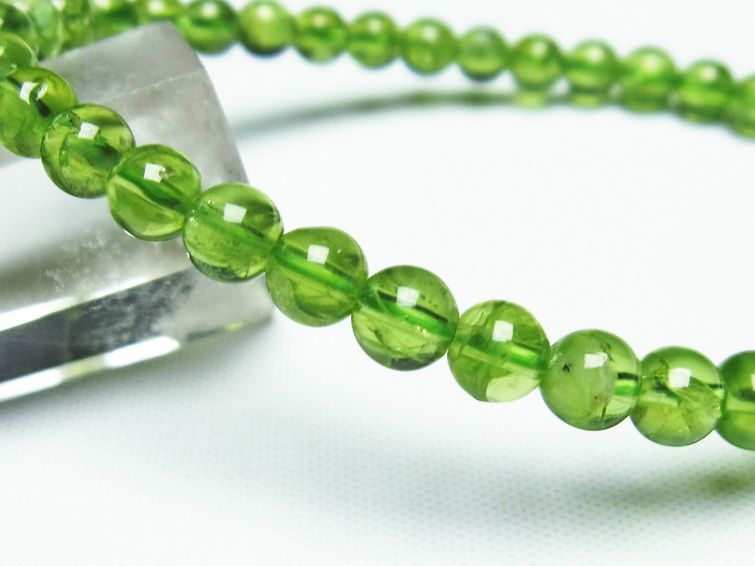 ڥɥå ֥쥹å 5mm ڥɡ ʪ  Peridot Bracelet  [M 1/10] 111-19152