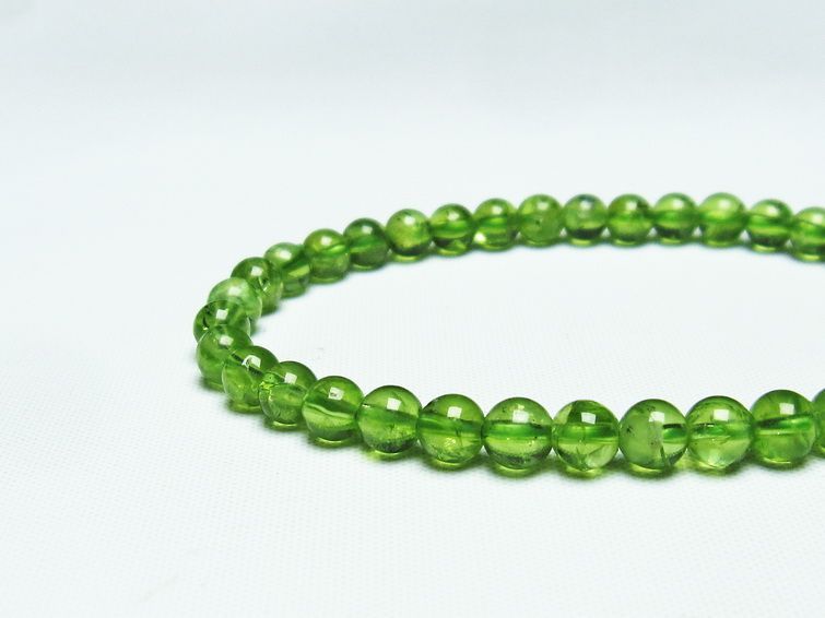 ڥɥå ֥쥹å 5mm ڥɡ ʪ  Peridot Bracelet  [M 1/10] 111-19152