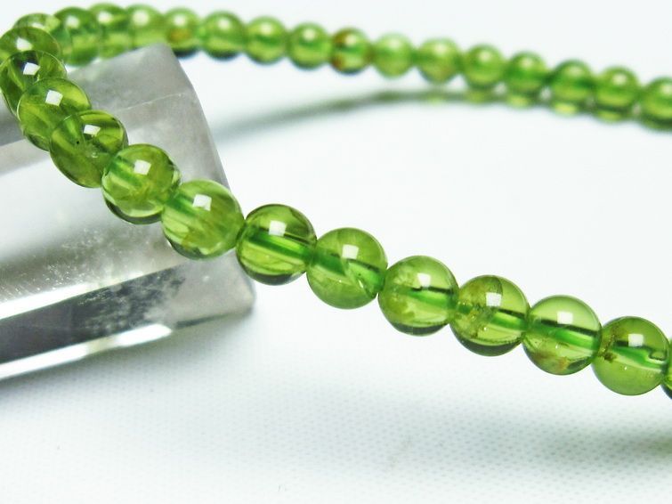 ڥɥå ֥쥹å 5mm ڥɡ ʪ  Peridot Bracelet  [M 1/10] 111-19158