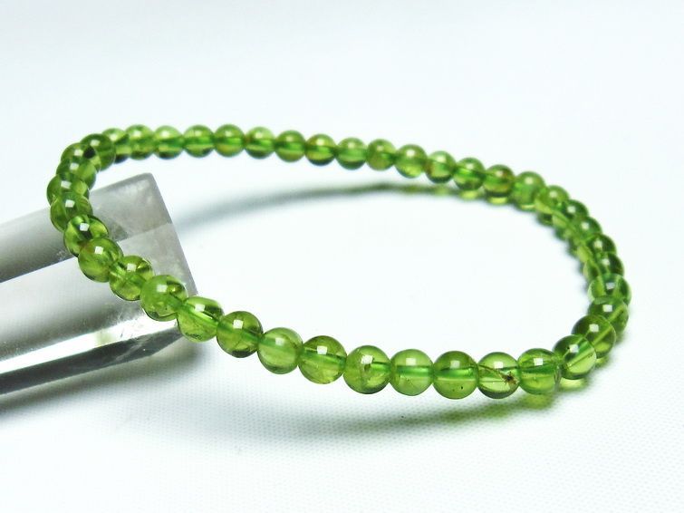 ڥɥå ֥쥹å 5mm ڥɡ ʪ  Peridot Bracelet  [M 1/10] 111-19161