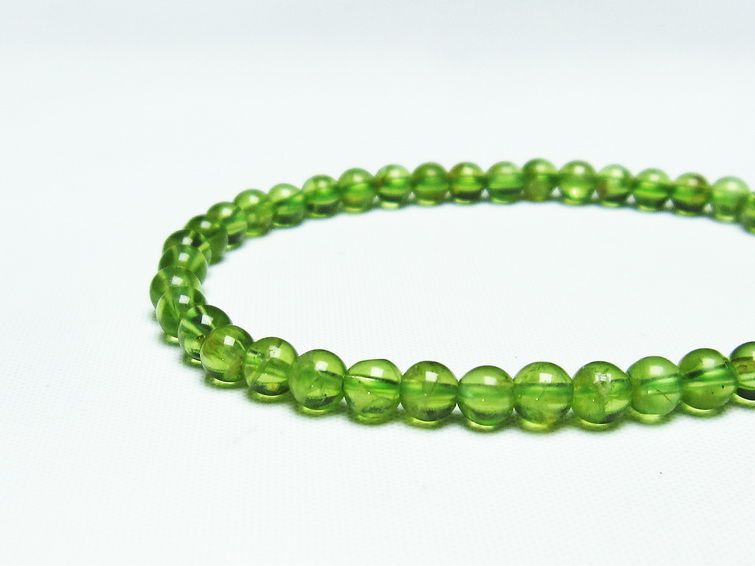 ڥɥå ֥쥹å 5mm ڥɡ ʪ  Peridot Bracelet  [M 1/10] 111-19161