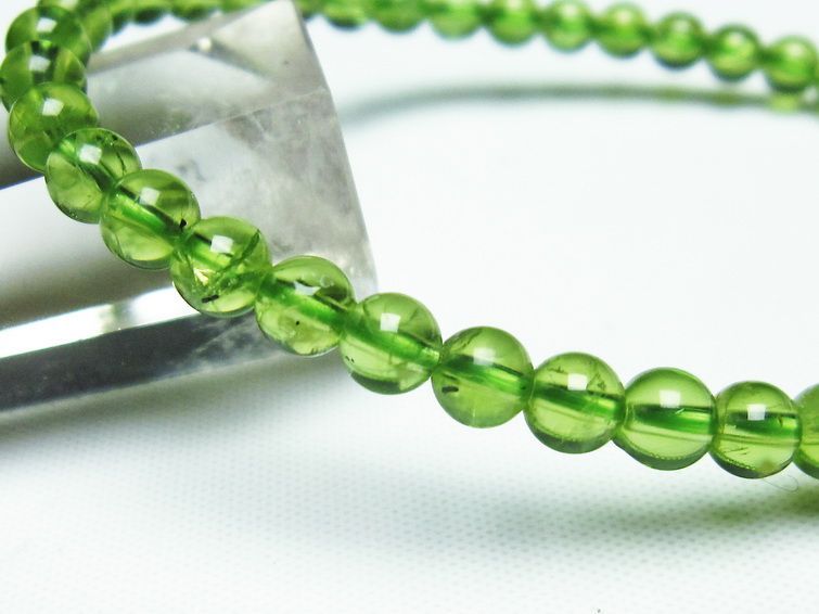 ڥɥå ֥쥹å 5mm ڥɡ ʪ  Peridot Bracelet  [M 1/10] 111-19181