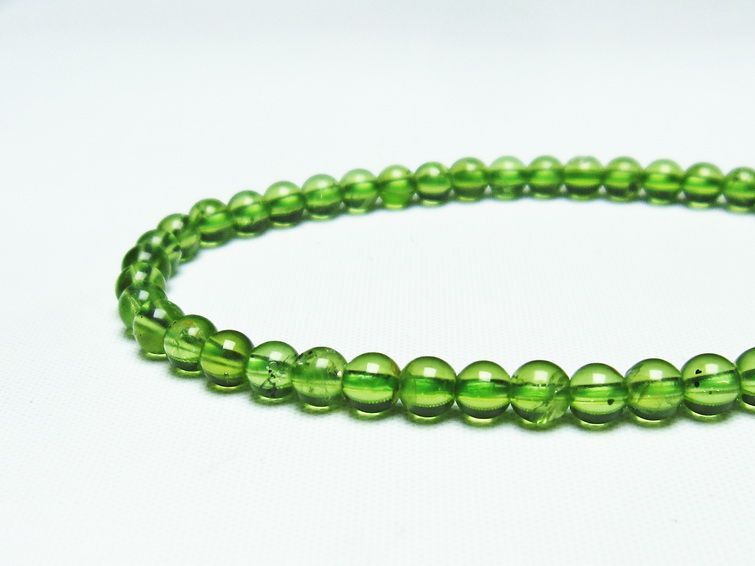 ڥɥå ֥쥹å 5mm ڥɡ ʪ  Peridot Bracelet  [M 1/10] 111-19192