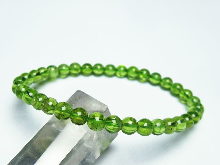 ڥɥå ֥쥹å 5mm ʪ 8  Peridot Bracelet  [M 1/10] 111-21853