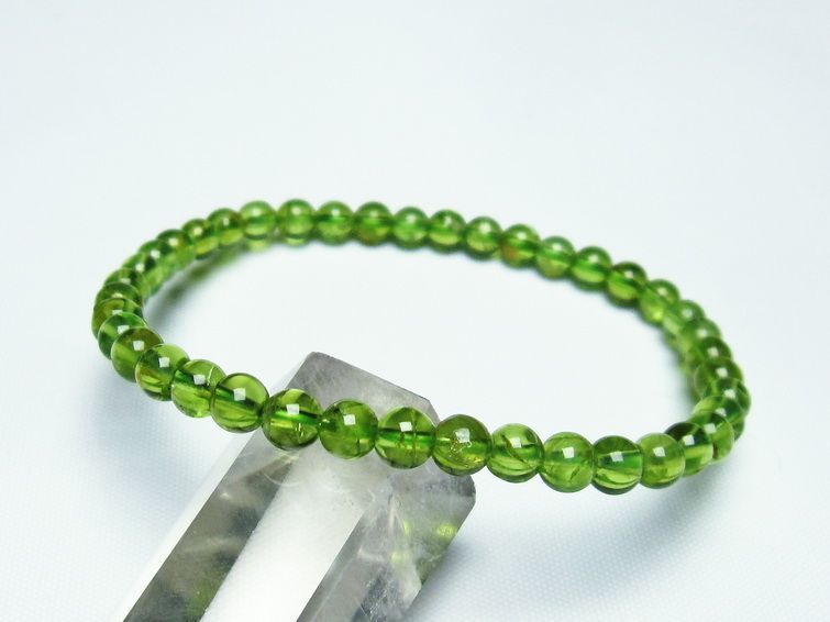 ڥɥå ֥쥹å 5mm ʪ 8  Peridot Bracelet  [M 1/10] 111-21859