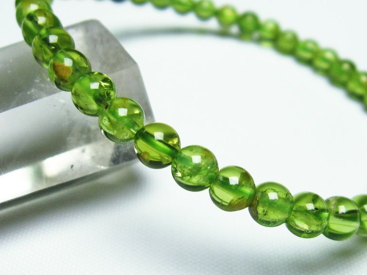 ڥɥå ֥쥹å 5mm ڥɡ ʪ  Peridot Bracelet  [M 1/10] 111-21876